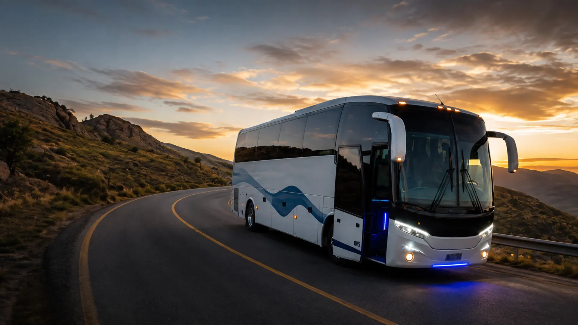 Bus de Transportes Prado en ruta